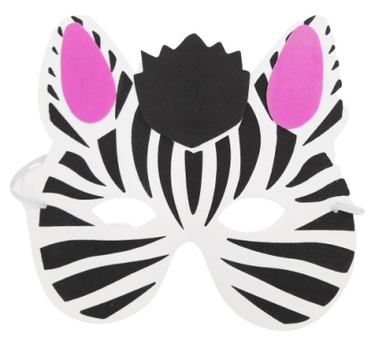 MASKA ZEBRY DLA DZIECI NA BAL KOSTIUM KARNAWAŁ
