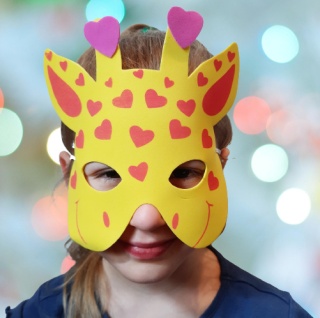 MASKA ŻYRAFY DLA DZIECI NA BAL KOSTIUM KARNAWAŁ