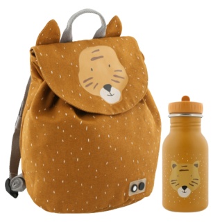 PLECAK DO PRZEDSZKOLA ŻŁOBKA + BIDON ZESTAW TYGRYSEK