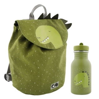 PLECAK DO PRZEDSZKOLA ŻŁOBKA + BIDON ZESTAW DINOZAUR