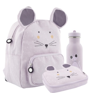 PLECAK DO SZKOŁY ZERÓWKI + BIDON PIÓRNIK ZESTAW MYSZKA