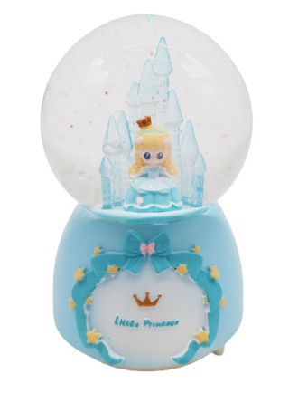 2544 POZYTYWKA KULA Z PODŚWIETLENIEM I MUZYKĄ - KSIĘŻNICZKA LODU