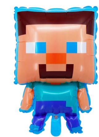 MINECRAFT ZESTAW BALONÓW FOLIOWYCH 5szt. URODZINY