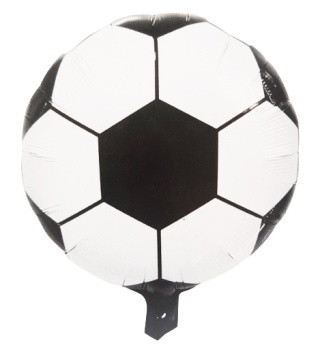 PIŁKA NOŻNA BALON FOLIOWY NA HEL 45cm