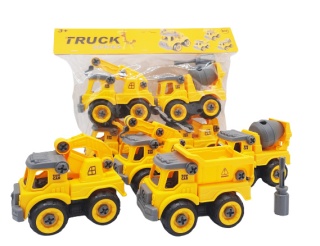 NA BUDOWIE - ZESTAW SAMOCHODÓW DO SKRĘCANIA + ŚRUBOKRĘT