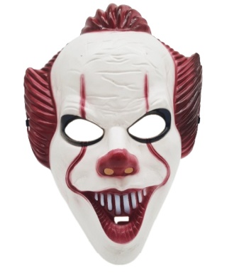 0015 MASKA KLAUNA HORROR PENNYWISE CLOWN IT