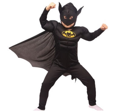 1845 STRÓJ PRZEBRANIE NA BAL BATMAN Z MIĘŚNIAMI