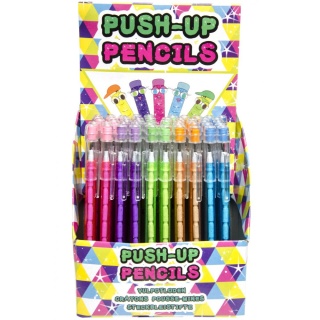 OŁÓWEK PRZEKŁADANY 8 wkładów RÓŻNE KOLORY