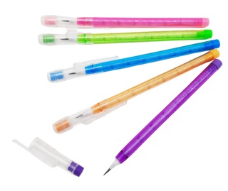 OŁÓWEK PRZEKŁADANY 8 wkładów RÓŻNE KOLORY