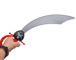 CZERWONY PIRACKI MIECZ GADŻET DLA DZIECI 45cm