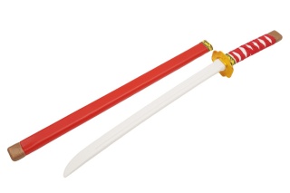 CZERWONY MIECZ NINJA KATANA DLA DZIECI 58cm