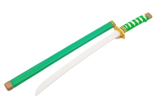 ZIELONY MIECZ NINJA KATANA DLA DZIECI 58cm