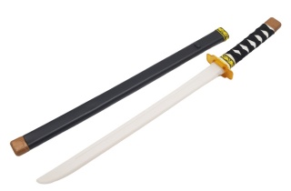 CZARNY MIECZ NINJA KATANA DLA DZIECI 58cm