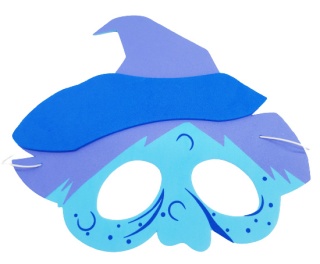 WIEDŹMA MASKA DLA DZIECI HALLOWEEN KARNAWAŁ