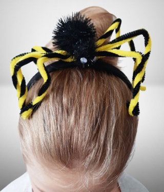 OPASKA DZIECIĘCA Z ŻÓŁTYM PAJĄKIEM HALLOWEEN