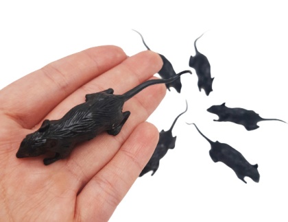 SZTUCZNE MYSZKI DEKORACJA NA HALLOWEEN 6szt.