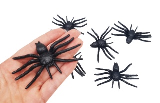 SZTUCZNE PAJĄKI DEKORACJA NA HALLOWEEN 6szt.