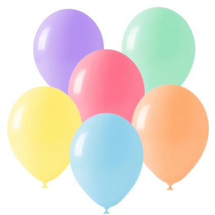 PASTELOWE BALONY MACARONS MIX KOLORÓW 30cm 6sztuk