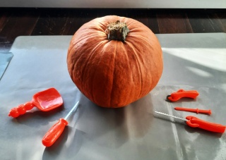 ZESTAW DO RZEŹBIENIA W DYNI HALLOWEEN NARZĘDZIA 5 sztuk