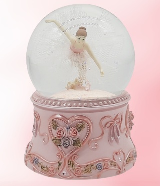 15039 KULA POZYTYWKA Z TAŃCZĄCĄ BALETNICĄ