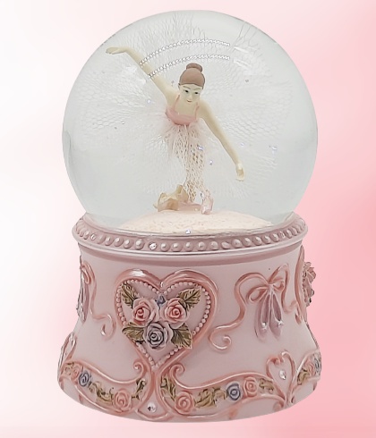 15039 KULA POZYTYWKA Z TAŃCZĄCĄ BALETNICĄ