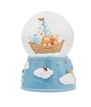 14286 POZYTYWKA SZKLANA KULA NA CHRZEST URODZINY ROCZEK