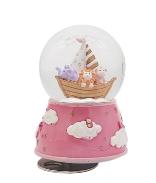 14285 POZYTYWKA SZKLANA KULA NA CHRZEST URODZINY ROCZEK