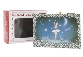 22004 SZKATUŁKA POZYTYWKA Z BALETNICĄ NA BIŻUTERIĘ I DROBIAZGI
