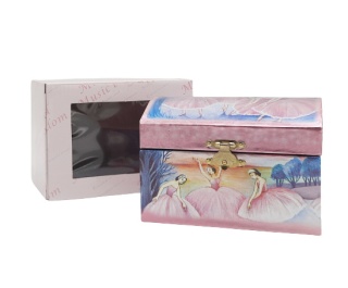 28018 SZKATUŁKA POZYTYWKA Z BALETNICAMI NA BIŻUTERIĘ I DROBIAZGI