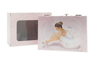 22192 SZKATUŁKA POZYTYWKA Z BALETNICĄ NA BIŻUTERIĘ I DROBIAZGI