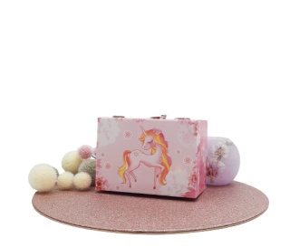 22201 SZKATUŁKA POZYTYWKA DZIECIĘCA JEDNOROŻEC NA BIŻUTERIĘ I DROBIAZGI