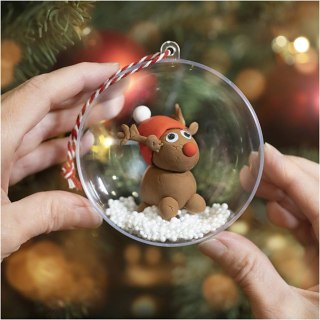 ZESTAW KREATYWNY - BOMBKA Z RENIFERKIEM