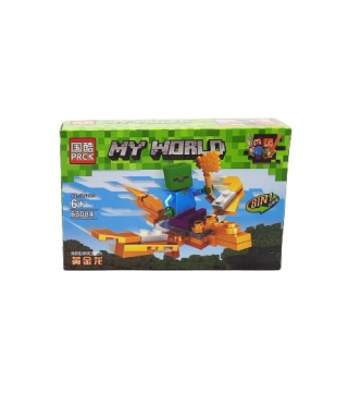 63084-4 KLOCKI MY WORLD MINECRAFT ZŁOTY SMOK