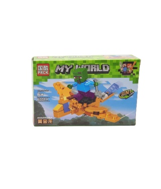 63084-5 KLOCKI MY WORLD MINECRAFT ZŁOTY SMOK