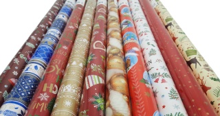 PAPIER PREZENTOWY KOLOROWY DO PAKOWANIA 70cm x 5m RÓŻNE WZORY