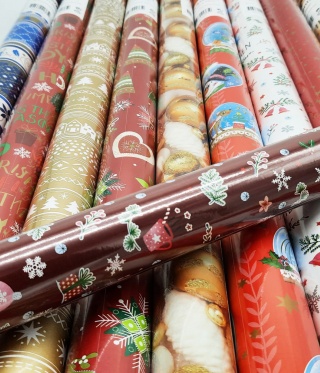 PAPIER PREZENTOWY KOLOROWY DO PAKOWANIA 70cm x 5m RÓŻNE WZORY