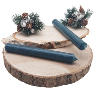 ŚWIECA STOŻKOWA ŚWIECZKA STOŁOWA CIEMNA ZIELEŃ 18cm