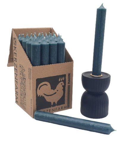 ŚWIECA STOŻKOWA ŚWIECZKA STOŁOWA CIEMNA ZIELEŃ 18cm