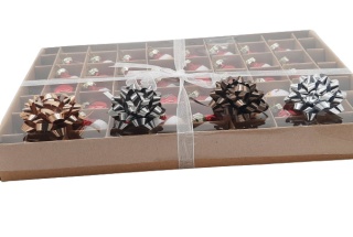 04 KOLOROWE KOKARDKI ROZETKI DO PREZENTÓW ZESTAW 4szt.