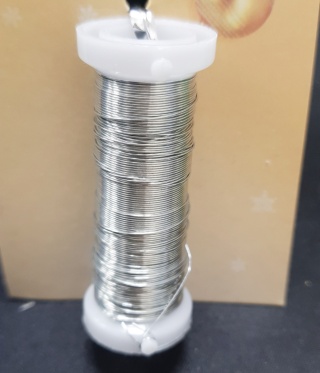 DRUCIK DO RĘKODZIEŁA FLORYSTYCZNY SREBRNY 0,37mm 15m