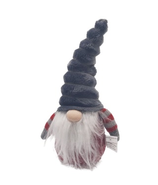 SZARY KRASNAL SKRZAT ŚWIĄTECZNY GNOM DEKORACJA