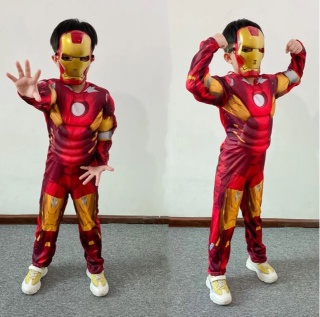 STRÓJ IRON MANA Z MIĘŚNIAMI + MASKA 130cm