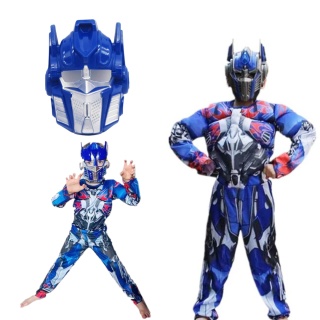 STRÓJ TRANSFORMERS OPTIMUS PRIME Z MIĘŚNIAMI + MASKA 130cm