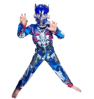STRÓJ TRANSFORMERS OPTIMUS PRIME Z MIĘŚNIAMI + MASKA 130cm