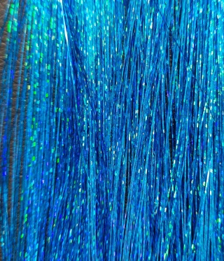 09 KOLOROWE WŁOSY PASEMKA LŚNIĄCE NITKI DO WŁOSÓW 90cm NIEBIESKIE