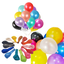 BALONY Z PERŁOWYM EFEKTEM MIX KOLORÓW 27cm 100sztuk