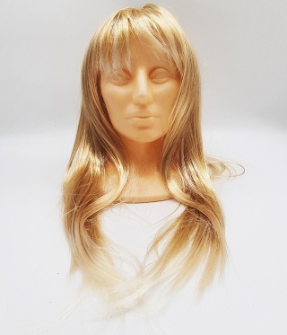 PERUKA DŁUGIE BLOND WŁOSY ROZJAŚNIANE PRZEBRANIE KARNAWAŁ