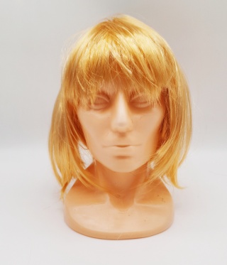 PERUKA KRÓTKIE BLOND WŁOSY BOB PRZEBRANIE KARNAWAŁ