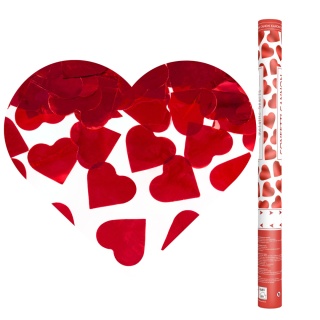 TUBA Z WALENTYNKOWYM KONFETTI SERCA 60cm