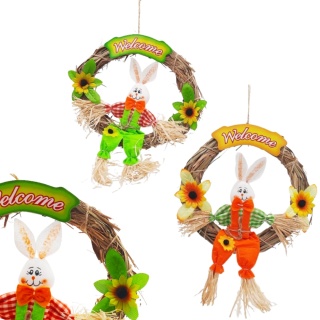 WIENIEC WIELKANOCNY DO DEKORACJI DRZWI 21cm KOLOR DO WYBORU